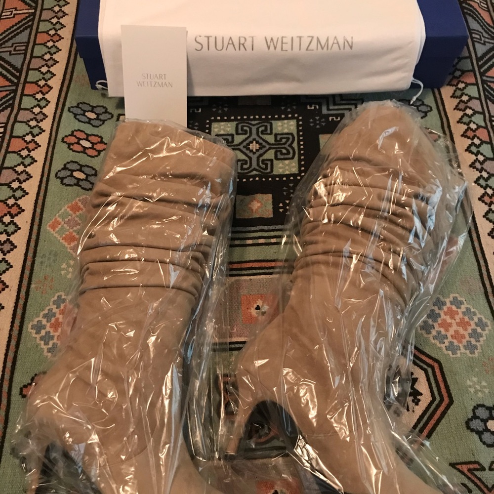 Stuart Weitzman Slouch Boot, Mojave Suede